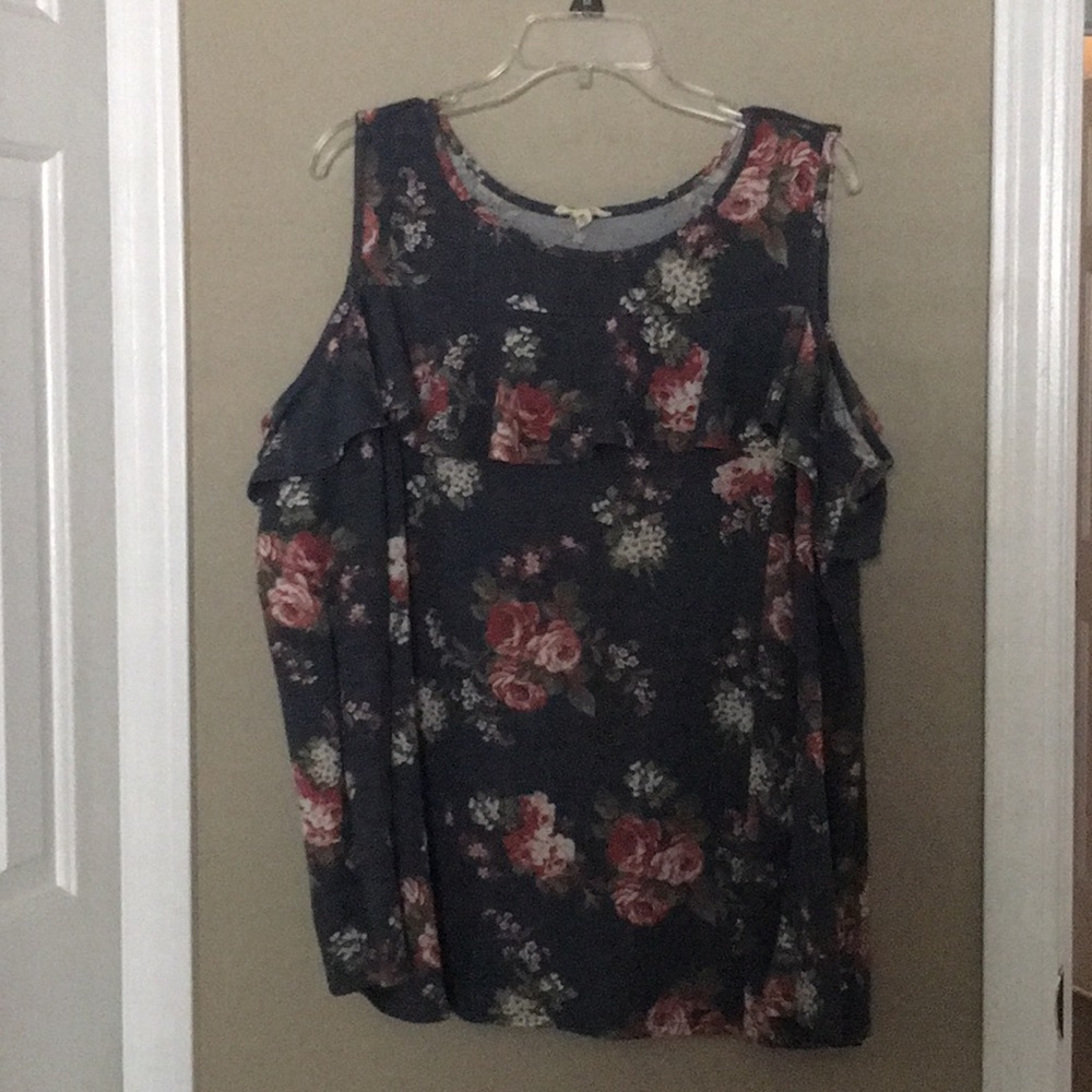 cute long sleeve off the shoulder shirt